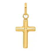 14K Gold Hollow Cross Pendant