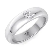 0.15CT Men's Single Diamond Band