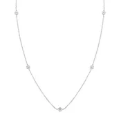 0.30 cttw. Diamond Station Necklace