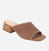 The Asymmetrical Sandal in Taupe