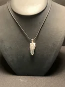 Pendant  Silver wire wrapped Crystal Point