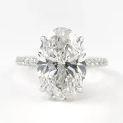 Michael Alan Jewelers-Hidden Diamond Bridge & Cathedral Setting (Oval)