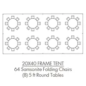 20 x 40 Frame Tent Package