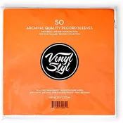 50 3-Ply Anti-Static Archival Quality HDPE 12" Vinyl Record Inner Sleeves - Vinyl Styl