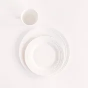 White Rimmed Dinnerware