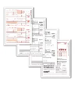 ABC 1099-NEC Tax Forms &amp;amp; Envelope Kit, 4-Part Filing Set, 25 Sets, Includes Copies A, B, C &amp;amp; 1096 Transmittals