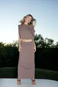 Calvin Skirt - Coffee Quartz