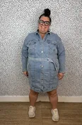 Eloquii Elements Denim Dress - 26  — CAKE