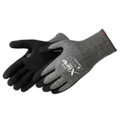 ANSI A9 Black Sandy Foam Nitrile Cut Resistant Gloves