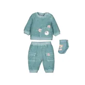 3 Piece Corduroy Knit Track Suit