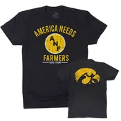 America Needs Farmers Short Sleeve Tee-Black