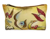 Cosmetic case (small) made from genuine leather and beautifully