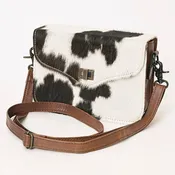 ADBG1225A American Darling Hair-On Cowhide Genuine Leather Western Crossbody Bag