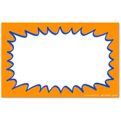 11″ x 7″ Orange Burst Hand Written Sign