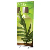 Retractable Rollup Banner Stand 33.5 in - Silver
