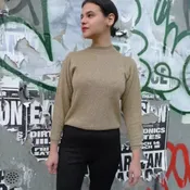 Gold Pendelton Sweater — Antoinette Brooklyn