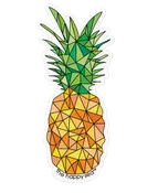3" Pineapple Sticker