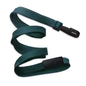 3/8 Black Breakaway Lanyard with Narrow Plastic Hook - 1000 per pack