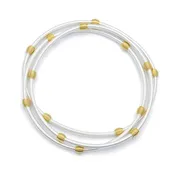 Beaded DIA Bracelets — Silver or Stainless Steel Base