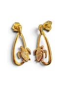 Gold Turtle Earrings