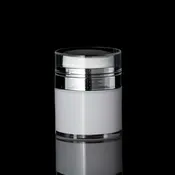 Echo 30 ML Airless Jar with Shiny Silver Collar