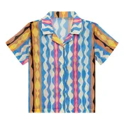 Abstract Mini Button Down Shirt