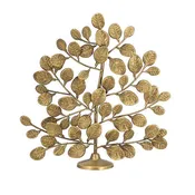 Abstract Gold Iron 'Tree of Life' Sculpture 11" x 12"