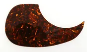 Acoustic Guitar Pickguard, Vinyl self-adhesive Teardrop - Tortoise (Light)