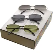 1990's Retro Indie Small Square Metal Sunglasses C719 [Promo Box]