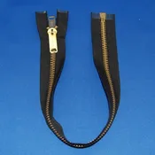 #10 Brass Reversible Jacket Zippers