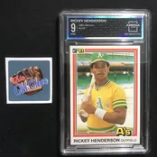 1981 Donruss #119. RICKEY HENDERSON MINT 9