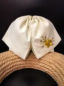 3D Floral Embroidered Charro Bow ( 30 )