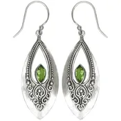 (241PPEMOP) Peridot Mother Of Pearl Earring