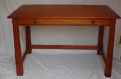 Desk with Reverse Tapered Legs and Flip Down Keyboard tray