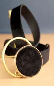 Women's Designer Classic Round Buckle Belt