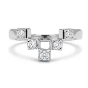 14K 0.17cttw Round VS White Diamond Ring