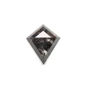 1.02 Carat Black Rose Cut Kite Diamond