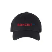 Bonzini Embroidered Black Twill Hat