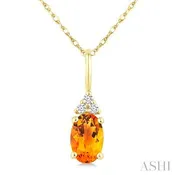 10 Karat Citrine Pendant