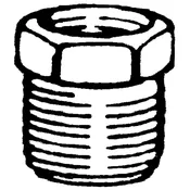 Plumbing: Poly Threaded Reducer Bushing