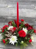 Classic Christmas Candle Centerpiece