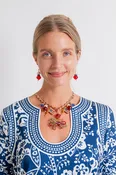 4th of July Firework Necklace & Earring Set