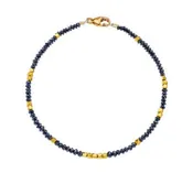 14K & 18K Yellow Gold Black Diamond Bead Bracelet – 4.75ctw