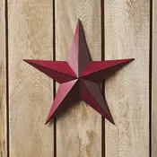 12" Speckled Cranberry Barn Star