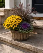 Custom Bushel Fall Planter — The Barn