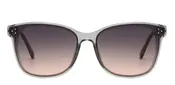 Audrey Clear Gray Gradient Sunglasses