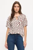 ANIMAL PRINT WITH BUTTON DETAILTEE