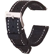 HMS Caviar Grain Leather Watch Strap