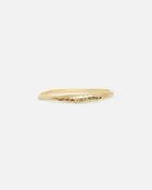 Tiny Rough Grey Diamond / Ring in Yellow Gold