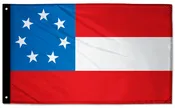 1st Confederate 7 Star 3'x5' Double-Sided Flag